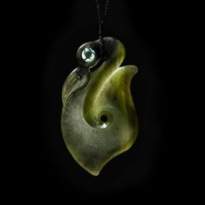 Hei Matau Manaia - NZ Jade Hook Pendant